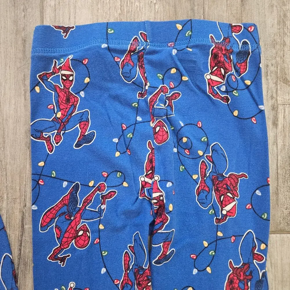 Gap Kids Marvel‎ Spider-Man Christmas Pajama Set Organic Cotton Size 10 Holiday